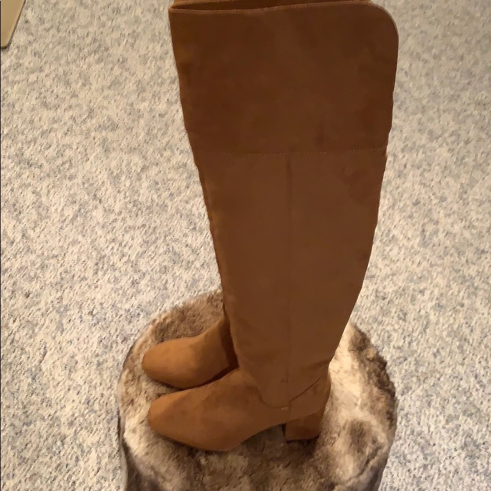 New w/o tags. Carmel Swede over the knee boot.